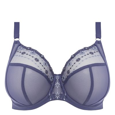 Elomi Matilda UW Plunge -rintaliivit Denim Daisy Kaarituettu, kokokuppinen ja toppaamaton plunge-liivi 70-100, E-O EL8900-DNY