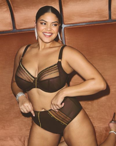 Elomi Matilda Full Brief -alushousut - Gold Rush Full Brief-malliset alushousut Matilda-sarjaan. M/40 - 4XL/50 EL8906-GOR