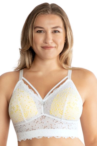 Parfait Mia Daisy Longline -bralette Pearl White Kaarituettu ja topattu longline-mallinen balconette-liivi. 65-95, D-L P6142-PRL