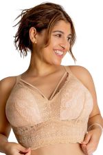 Mia Lace Longline -bralette Bare