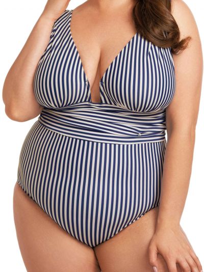 Nessa Swimwear Milano NW -uimapuku Navy/Ecru  M-3XL N543-NA-EC