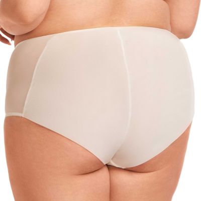 Nessa Milena Midi Brief -alushousut Ecru Midihousut pitsikoristeilla. 38-52 MIL-NO2-ECR