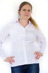 Urkye Minimal pitkähihainen paitapusero valkoinen-thumb Muotoonommeltu ja vartalonmyötäinen pitkähihainen paitapusero 36-46 1/2 ja 2/3 KO-006-BIA-2021