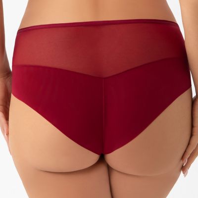 Gorsenia Mira-alushousut Burgundy Alushousut normaalikorkealla vyötäröllä. L/40 - 4XL/48 K943