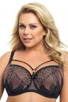 Gorsenia Modena Soft -rintaliivit musta-thumb Kaarituettu, toppaamaton liivi 65-95, D-M K624