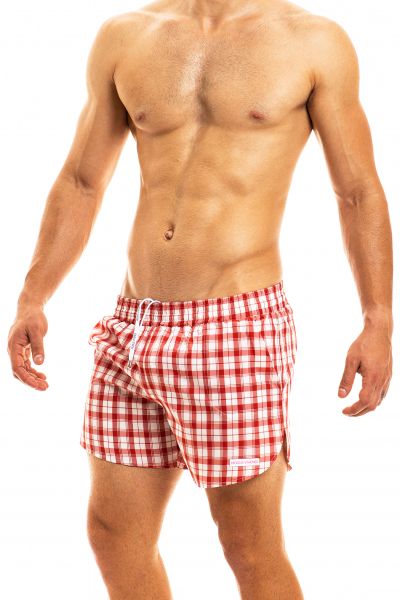 Modus Vivendi Capsule uimashortsit punaruudullinen Uimashortsit 100% Polyester S-XL S16921_red