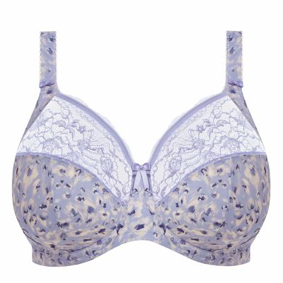 Elomi Morgan UW Full Cup -rintaliivit - Blue Leopard Kaarituettu, kokokuppinen ja toppaamaton liivi joustavalla pitsillä. 70-105, E-R EL4110-BEO