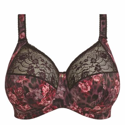 Elomi Morgan UW Full Cup -rintaliivit Dark Romance Kaarituettu, kokokuppinen ja toppaamaton liivi joustavalla pitsillä. 70-105, E-R EL4110-DAE