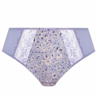 Elomi Morgan High Leg Brief -alushousut - Blue Leopard Midihousu normaalikorkealla vyötäröllä, korkealle leikatut jalansuut. M/40 - 4XL/50 EL4118-BEO