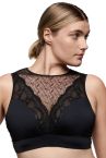 Primadonna Naica NW Soft Bralette -rintaliivit - Black-thumb Kaaritueton, toppaamaton kokokuppinen pitsibralette. 70-95, D-G 0163596-ZWA