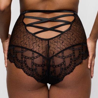 Primadonna Naica Special Briefs -alushousut - Black Korkeavyötäröiset alushousut näyttävillä nyöriyksityiskohdilla. S/38 - 3XL/48 0563593-ZWA