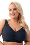 Gorsenia Nela NW Soft Comfort -rintaliivit Navy Blue-thumb Kaaritueton, toppaamaton kokokuppinen liivi minimizer-efektillä. 70-105, D-J K973-GRA