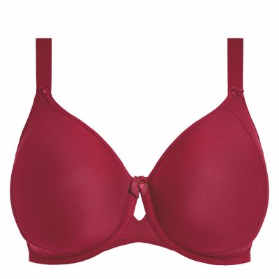 Elomi Nerina UW Moulded Spacer -t-paitaliivit Rouge Kaarituettu, saumaton t-paitaliivi spacer-materiaalista. 75-105, E-L EL302710-ROG