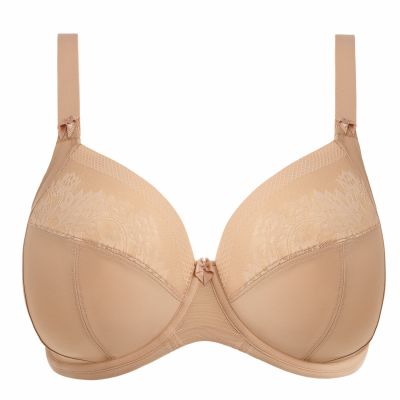 Elomi Nerina UW Stretch Plunge -rintaliivit Sahara Kaarituettu, kokokuppinen ja toppaamaton plunge-liivi sileällä joustopitsillä. 70-100, E-N EL302734-SAH