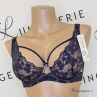 Nessa Ana UW Soft -rintaliivit Navy & Beige-thumb Kaarituettu, toppaamaton liivi kaksikerroksisilla mesh- ja joustopitsikupeilla. 65-100, E-O ANA-550-NAY
