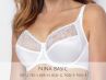 Gaia Lingerie Nina Soft -rintaliivit valkoinen-thumb Kaarituettu, toppaamaton lähes täyskuppinen malli 70-105, D-L BS--644-BIA