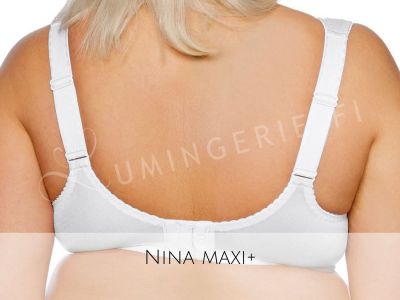 Gaia Lingerie Nina Soft -rintaliivit valkoinen Kaarituettu, toppaamaton lähes täyskuppinen malli 70-105, D-L BS--644-BIA