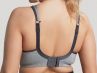 Sculptresse by Panache Sculptresse Sport 9441 urheilurintaliivit Charcoal Marl-thumb Kaarituettu, toppaamaton urheiluliivi, jossa olkaimissa racerback-mahdollisuus 75-105, D-K SCU-9441-CML