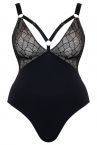 Curvy Kate Non Stop -body Black-Pink-thumb Kaaritueton body säädettävillä olkaimilla E-L-kuppikolle. 36-50 CK-064-704-BPK