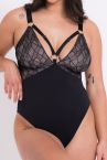 Curvy Kate Non Stop -body Black-Pink-thumb Kaaritueton body säädettävillä olkaimilla E-L-kuppikolle. 36-50 CK-064-704-BPK