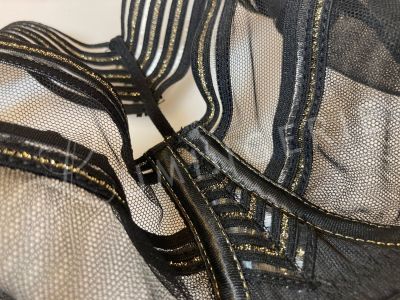 Novika by Ava Lou Lou N°03 Soft -rintaliivit musta Kaarituettu, toppaamaton, pehmeäkuppinen liivi 65-100, D-L LOU-NO3-BLK