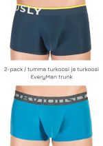 EveryMan Trunk 2-pack tumma turkoosi ja turkoosi