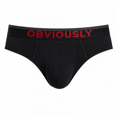 Obviously FreeMan Brief musta Brief 90% Bambu, 10% Lycra S-3XL C02-1A