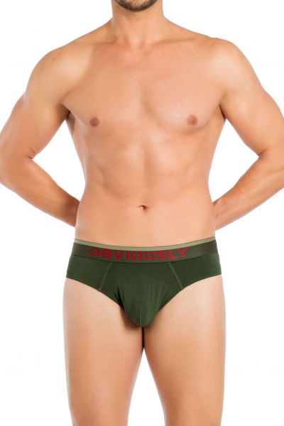 Obviously FreeMan Brief metsänvihreä Brief 90% Bambu, 10% Lycra S-XL C02-1V