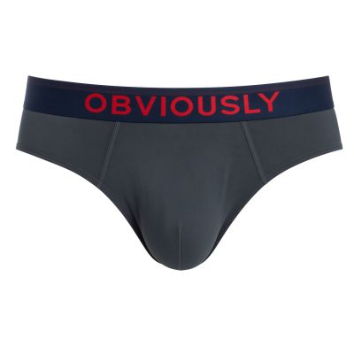 Obviously FreeMan Brief tuhkanharmaa Brief 90% Bambu, 10% Lycra S-XL C02-1U