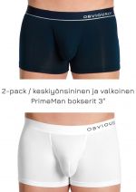 PrimeMan Bokserit 2-pack keskiyönsininen ja valkoinen