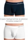 Obviously PrimeMan Bokserit 2-pack keskiyönsininen ja valkoinen-thumb Bokserit 7.5 cm lahkeella <br> 90% Mikrokuitu, 10% Lycra<br> S-XL A00-1M/A00-1N