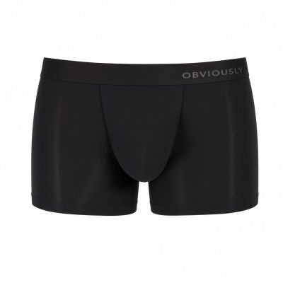 Obviously PrimeMan Bokserit musta Bokserit 7.5 cm lahkeella <br> 90% Mikromodaali, 10% Lycra<br> S-3XL A00-1A