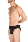 Obviously PrimeMan Brief musta-thumb Brief-alushousut <br> 90% Mikrokuitu, 10% Lycra<br> S-3XL A02-1A