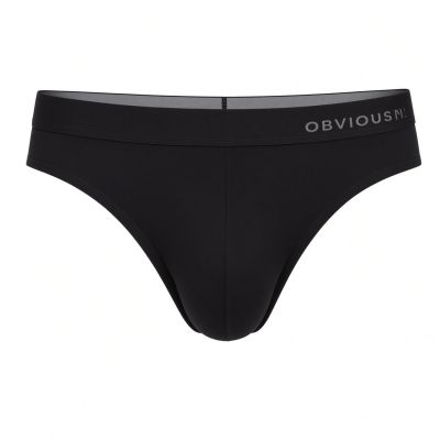 Obviously PrimeMan Brief musta Brief-alushousut <br> 90% Mikrokuitu, 10% Lycra<br> S-3XL A02-1A