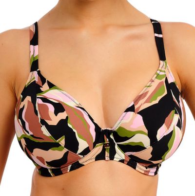 Freya Ocean Avenue UW Plunge - bikiniliivit - Multi Kaarituettu, toppaamaton bikiniliivi muunneltavilla olkaimilla. 60-85, D-M AS207706-MUI