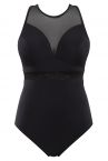 Panache Swimwear Onyx Chic Moulded Plunge -uimapuku Noir-thumb Kaarituettu kokouimapuku, jossa topatut kupit ja säädettävät olkaimet 70-85 DD-H SW1910-NOR