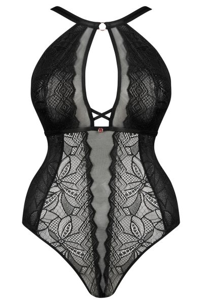 Scantilly by Curvy Kate Opulence -pitsibody Black Kaaritueton body säädettävillä olkaimilla E-L-kuppikolle. 36-54 ST-038-704-BLK