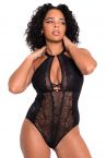 Scantilly by Curvy Kate Opulence -pitsibody Black-thumb Kaaritueton body säädettävillä olkaimilla E-L-kuppikolle. 36-54 ST-038-704-BLK