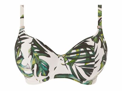 Fantasie Palm Valley UW Padded Balcony-bikiniliivit Fern Kaarituettu, kevyesti topattu balconettemallinen bikiniliivi 70-90, D-K FS6761-FEN