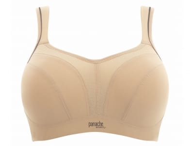 Panache Sport Panache Sport 5021 UW urheilurintaliivit Latte Kaarituettu topattu urheiluliivi, jossa muunneltavat olkaimet. 65-90, D-H 5021-LATTE