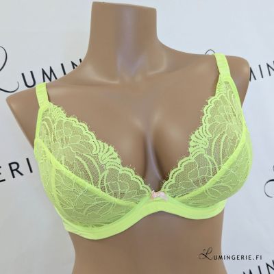 Panache Cherie UW Demi -rintaliivit Neon Lime Kaarituettu, toppaamaton pitsiliivi supermatalalla kaarituella. 60-85, D-I 11018-NEL