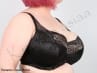 Panache Clara Soft Full Cup -rintaliivit hiilenharmaa-musta-thumb Kaarituettu, toppaamaton lähes täyskuppinen pitsiliivi 65-85, D-J 7255