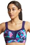 Panache Sport Panache Sport 5021A UW urheilurintaliivit Cyber Swirl-thumb Kaarituettu topattu urheiluliivi, jossa muunneltavat olkaimet. 65-90, D-J 5021A-CYB