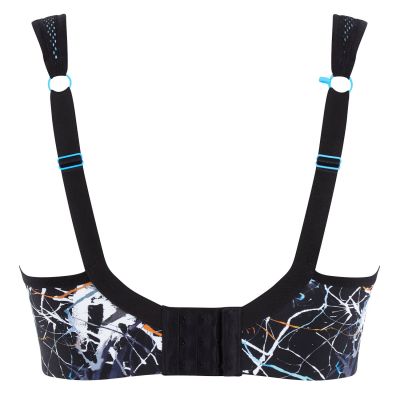 Panache Sport Panache Sport 5021B UW urheilurintaliivit Ink Splat Kaarituettu topattu urheiluliivi, jossa muunneltavat olkaimet. 65-90, D-J 5021B-INK