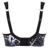 Panache Sport Panache Sport 5021B UW urheilurintaliivit Ink Splat-thumb Kaarituettu topattu urheiluliivi, jossa muunneltavat olkaimet. 65-90, D-J 5021B-INK