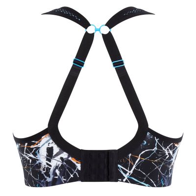 Panache Sport Panache Sport 5021B UW urheilurintaliivit Ink Splat Kaarituettu topattu urheiluliivi, jossa muunneltavat olkaimet. 65-90, D-J 5021B-INK