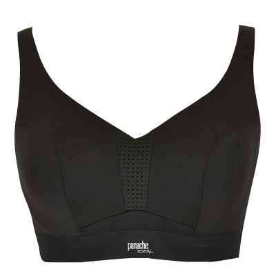 Panache Sport Panache Sport 5022 Ultra Perform UW -urheilurintaliivit Black Kaarituettu, toppaamaton urheiluliivi, jossa muunneltavat olkaimet. 60-90, D-J 5022-BLK