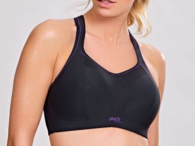 Panache Sport Panache Sport 7341 NW urheiluliivit musta-violetti Kaaritueton, topattu sporttiliivi 60-90, D-J 7341-BLK