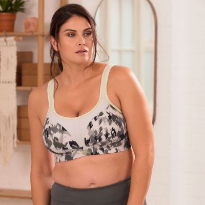 Panache Sport Panache Sport 7341A NW urheiluliivit Grey Animal Kaaritueton, topattu sporttiliivi 65-90, D-J 7341A-GRA