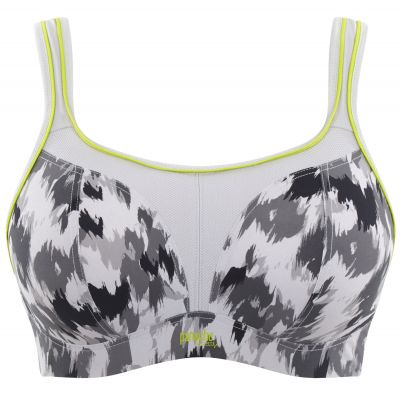 Panache Sport Panache Sport 7341A NW urheiluliivit Grey Animal Kaaritueton, topattu sporttiliivi 65-90, D-J 7341A-GRA